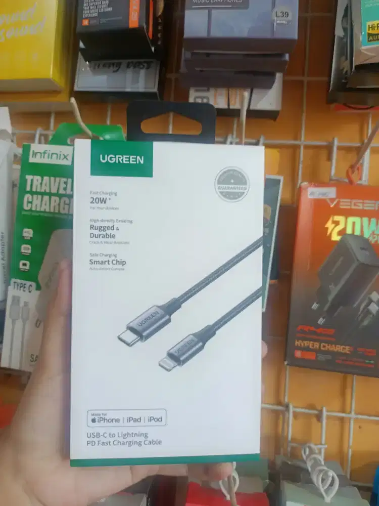 Kabel ugreen 20 type C to lightning Ugreen Baru, original