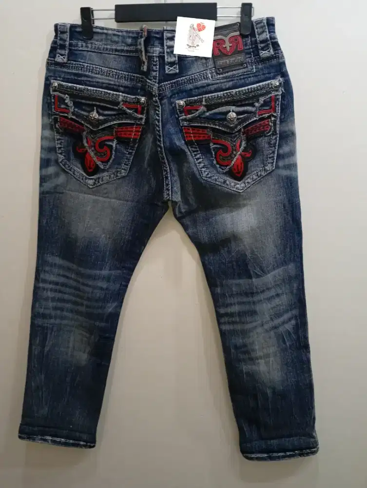 ROCK REVIVAL BLUE DENIM JEANS