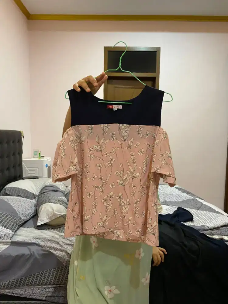 Blouse mini drees wanita