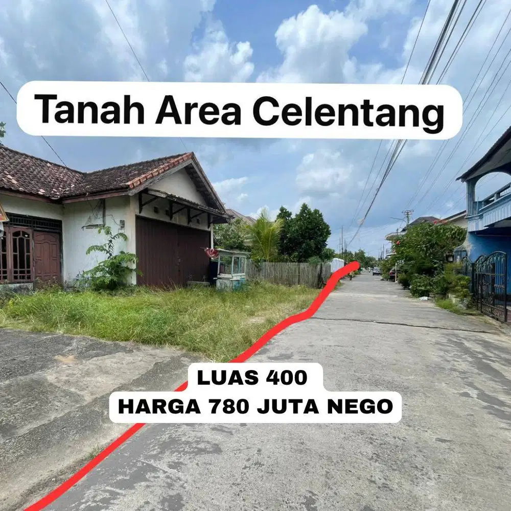 TANAH CELENTANG DEKAT MIE GACOAN PALEMBANG