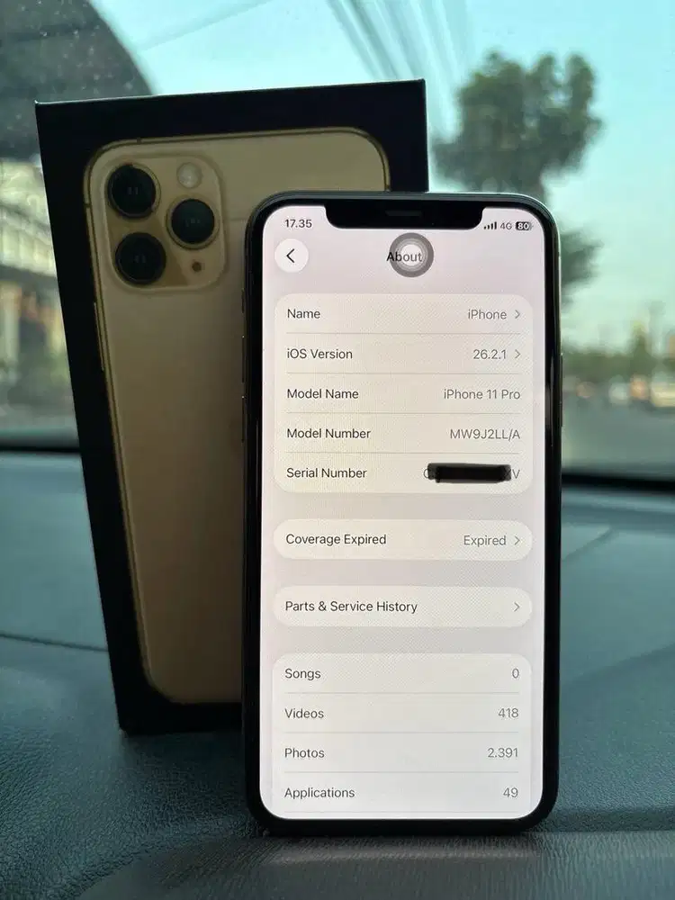 Iphone 11 pro GOLD 256Gb/ BeaCukai
