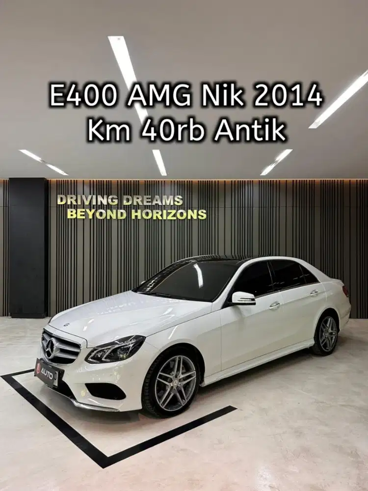Mercedes Benz E400 AMG Line 2015 Putih Mercy B2392FBJ Km40rb Nik 2014