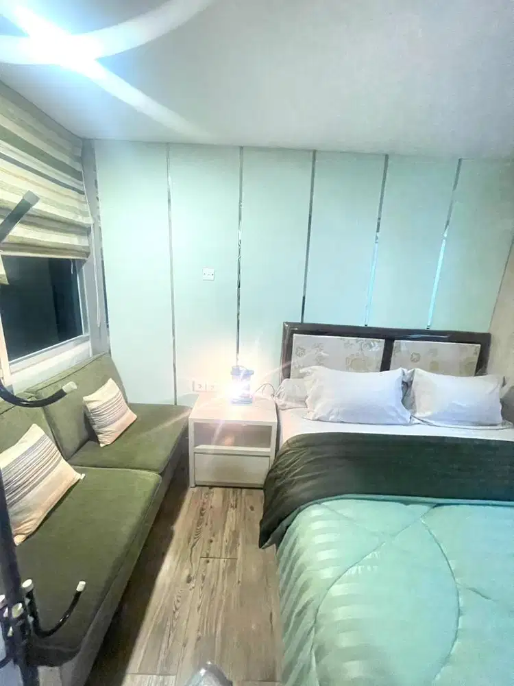 Apartemen pakubuwono terrace tipe studio interior rapi view bagus