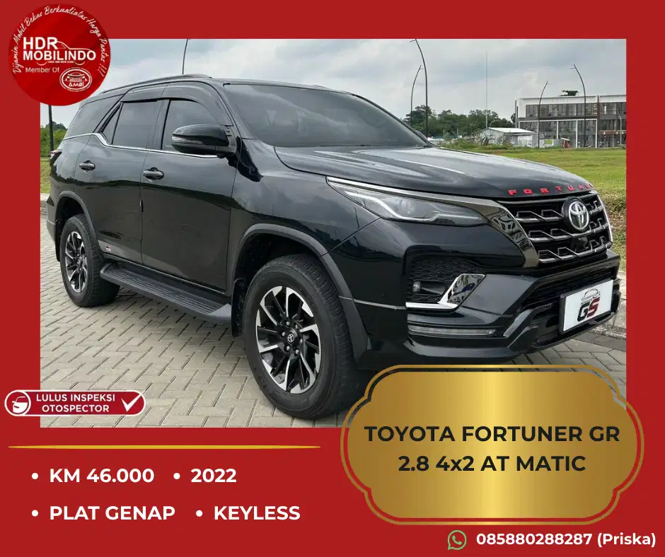 TOYOTA FORTUNER 2022 2.8 4X2 GR SPORT AT MATIC GENAP