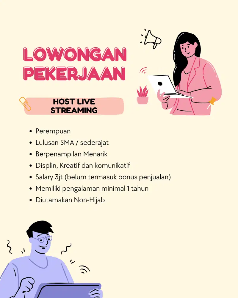 DICARI SEGERA HOST LIVE STREAMING