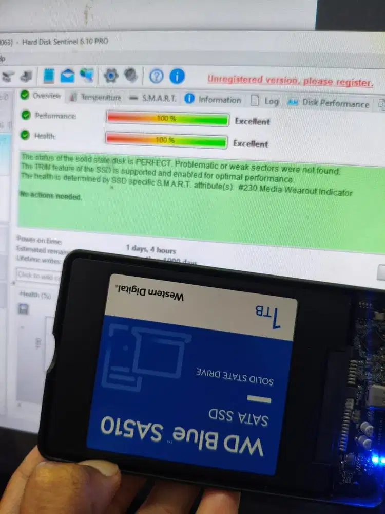 Ssd wd blue 1tb ex pemakaian