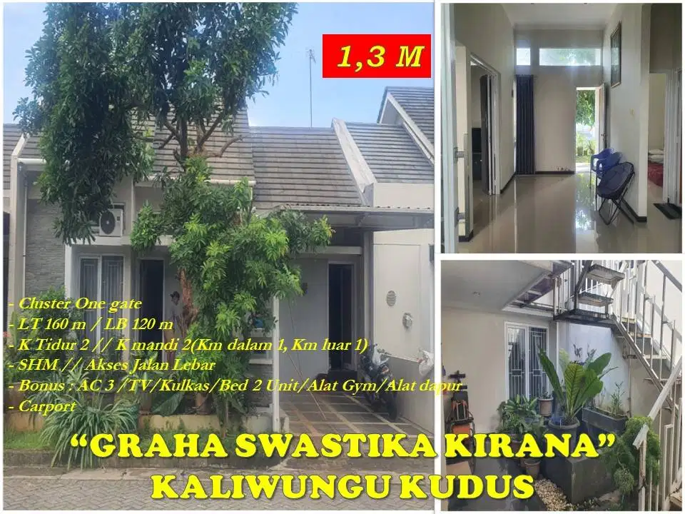 Rumh Cluster Graha Swastika Kirana Kaliwungu Kudus Siap Huni Furnished
