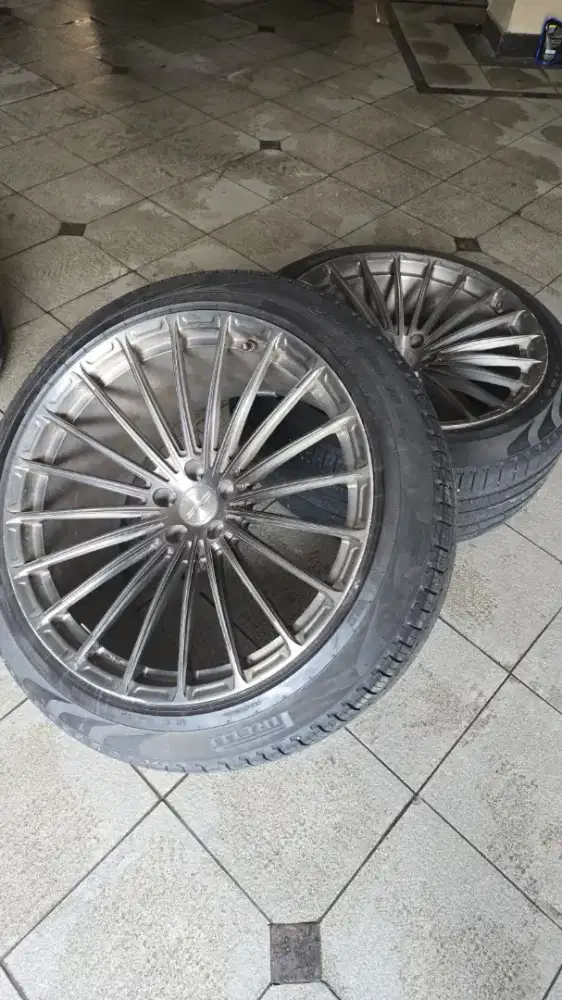 Jual velg SRC (USA) ring 22 perimum plus ban msh tebal