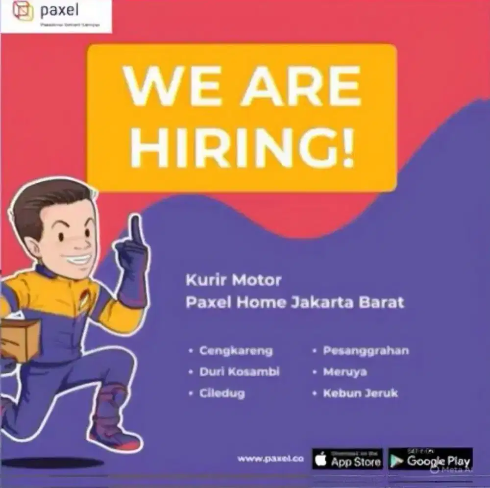 LOWONGAN KERJA KURIR PAXEL POINT LARANGAN