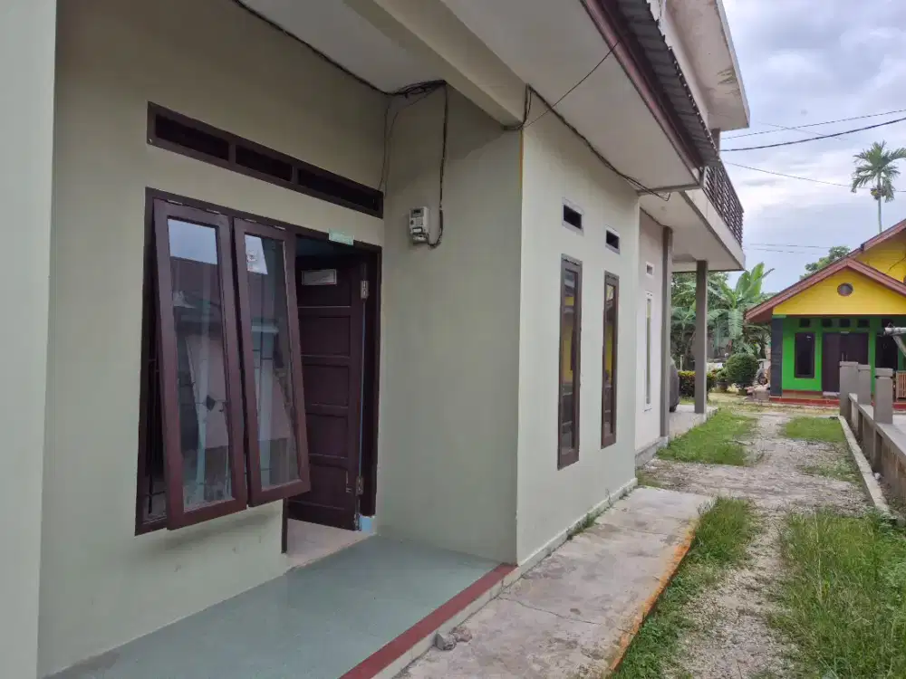 Disewakan rumah petak, 2 kmr tidur di belakang RS Aulia Panam