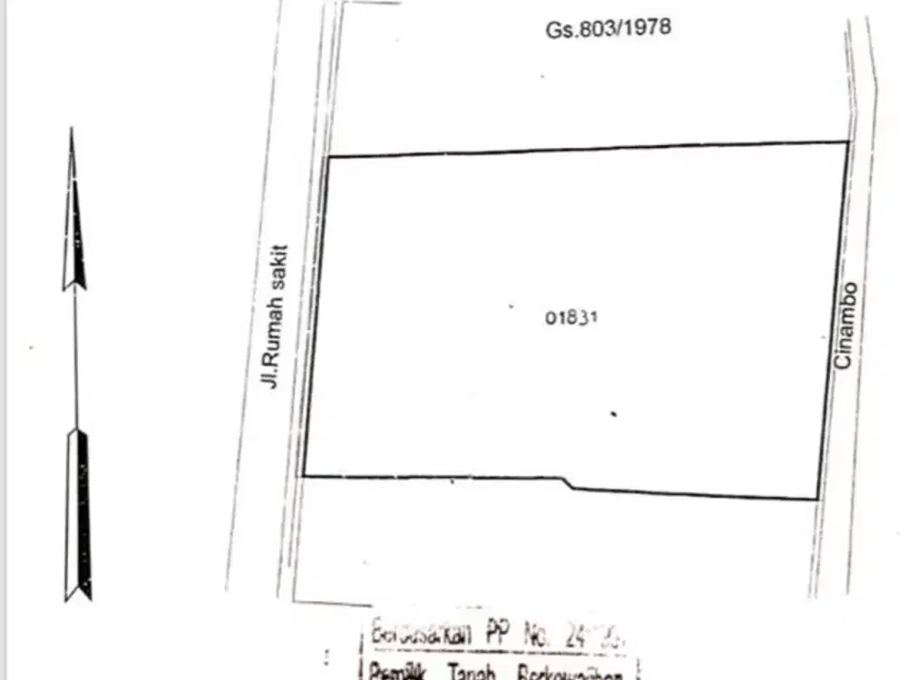 Tanah Luas Strategis di Jalan Rumah Sakit Cinambo Bandung