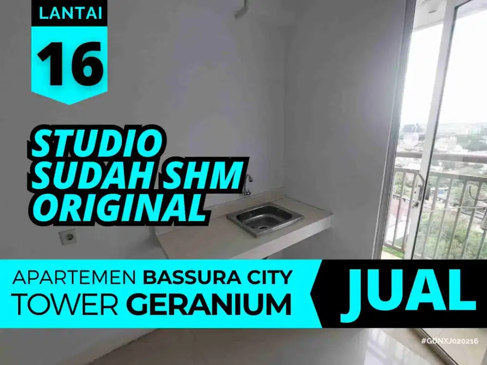 Jual Apartemen Bassura City Tipe Studio SHM Lantai 16