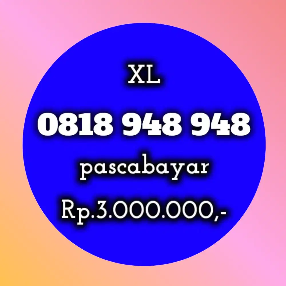 nomor cantik koleksi XL 948 948