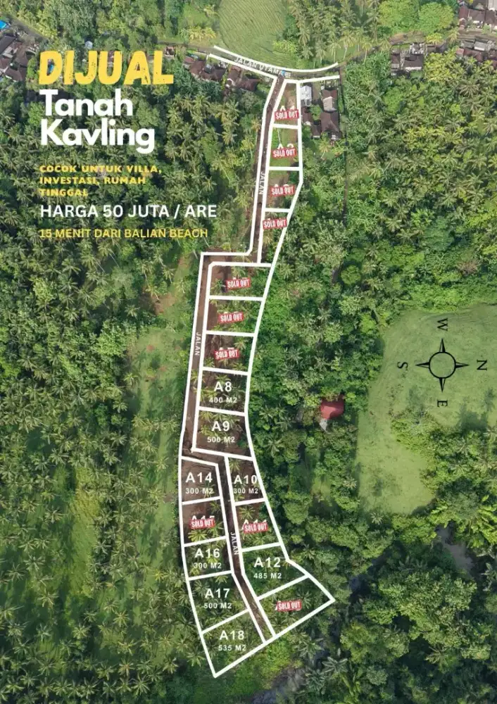 TANAH KAVLING VILLA MUARAH TABANAN BALI