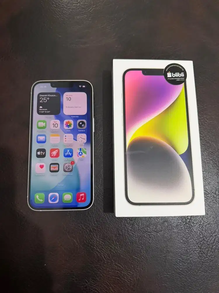 Iphone 14 ibox baru buka box
