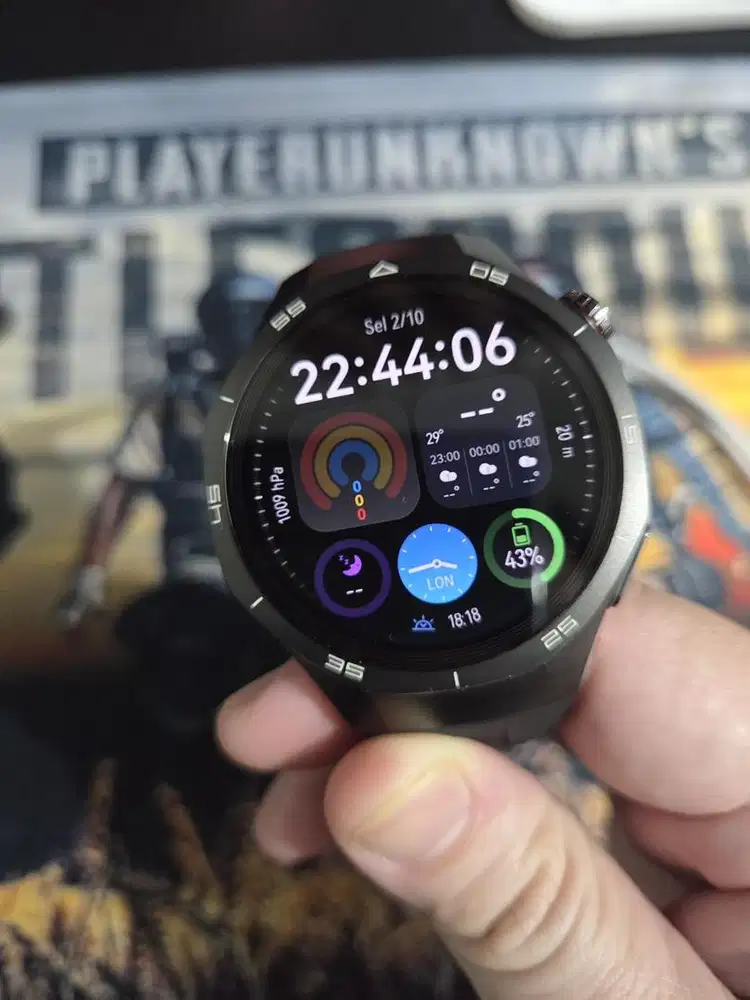 Jam Tangan Huawei GT 5 Pro Black Mulus