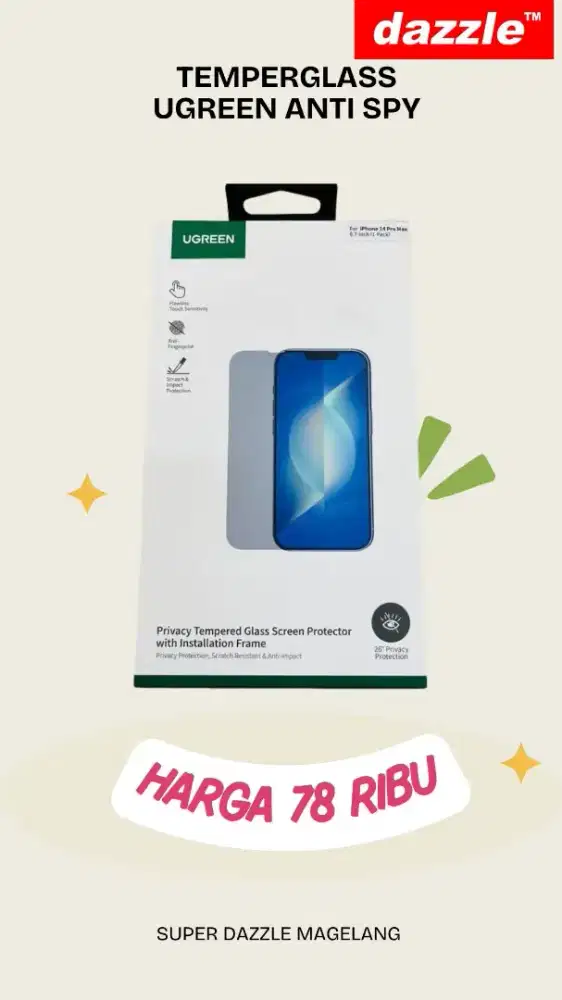 Temperglass ugreen antispy