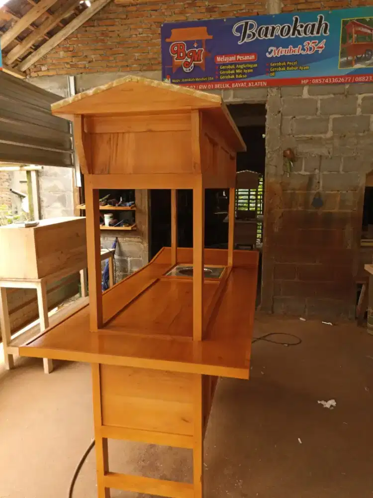 Gerobak Angkringan Bakso Mie Ayam PeceL Bubur Sate Martabak Ronde dlL