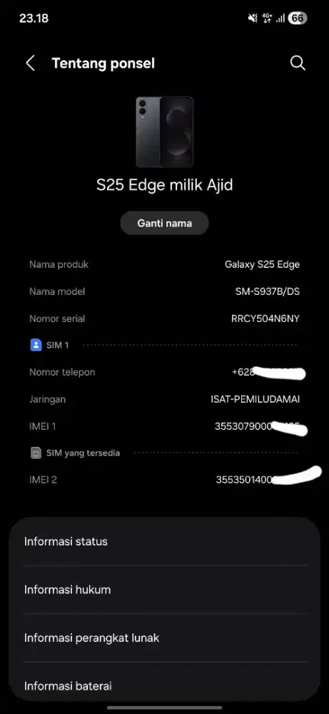 samsung s25 edge 512 bt ip