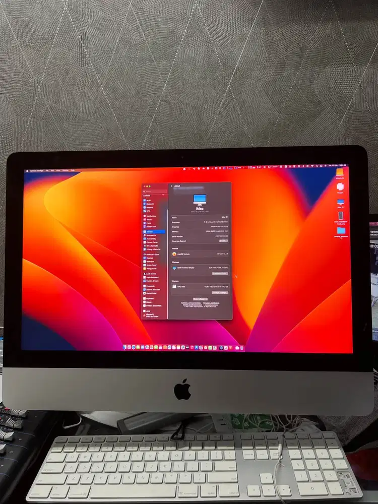 iMac 4K 2017 RAM 16GB SSD 512GB 21.5 inch Retina