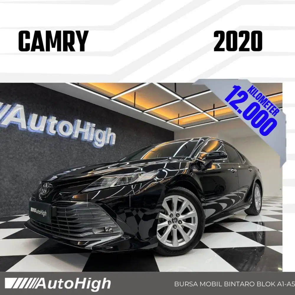 DP10% [Km12.000] Camry V 2020 Black / Hybrid Reg 2021 #AUTOHIGH