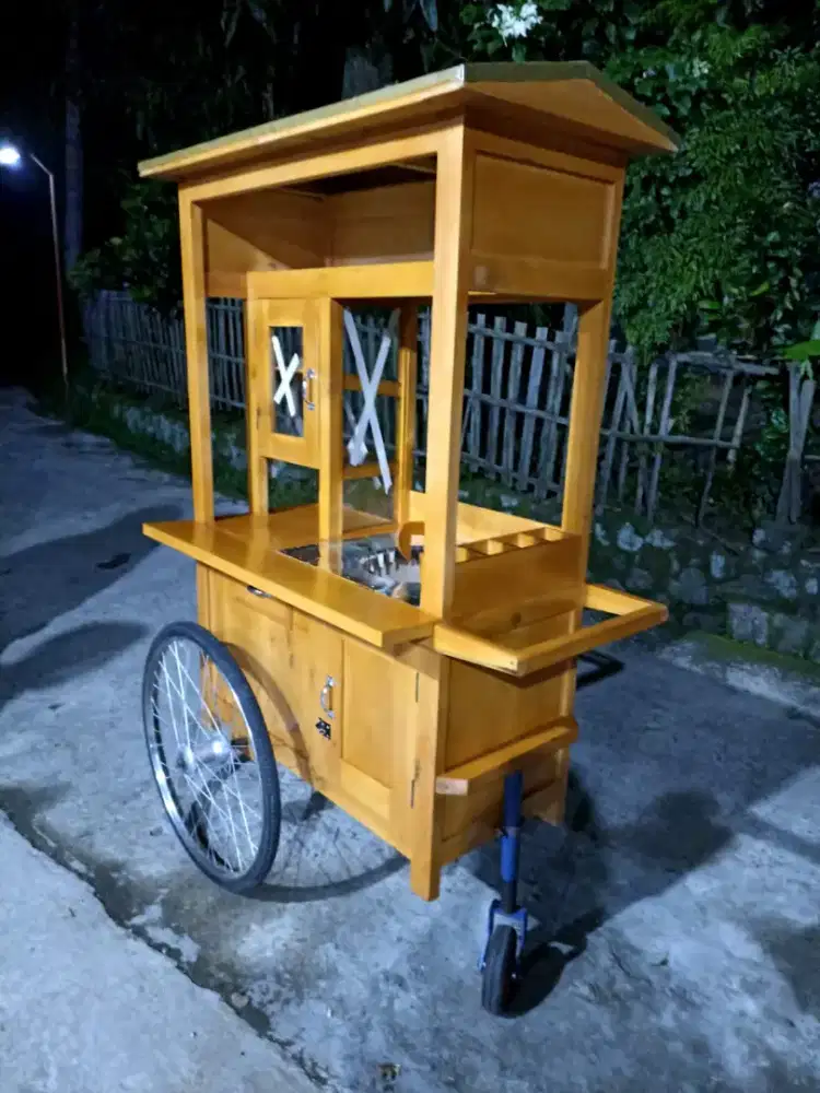 Gerobak Angkringan Bakso Mie Ayam PeceL Bubur Sate Martabak Ronde dlL