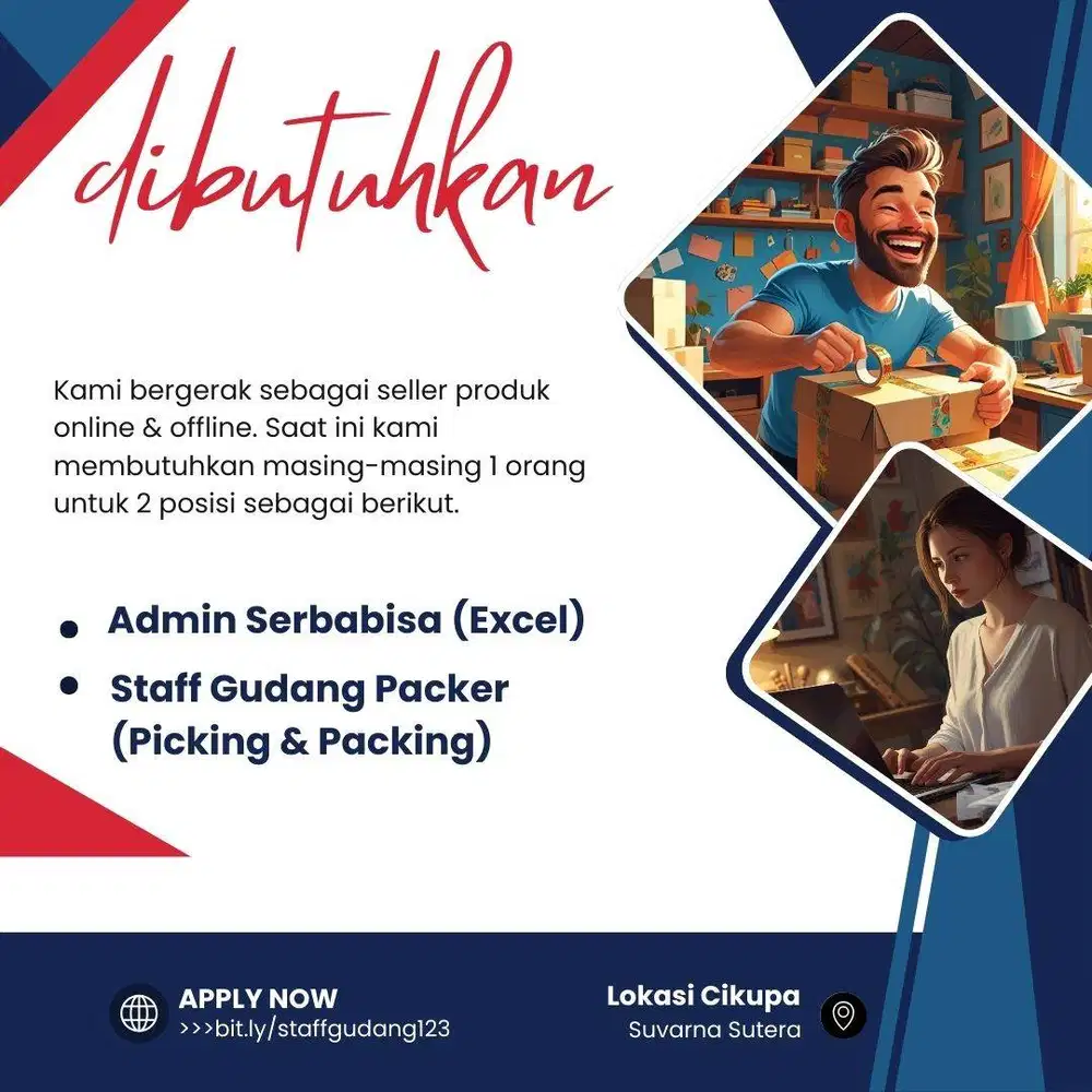 Lowongan Suvarna Cikupa - Admin dan Packer