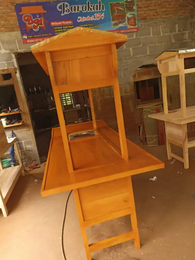 Gerobak Angkringan Bakso Mie Ayam PeceL Bubur Sate Martabak Ronde dlL