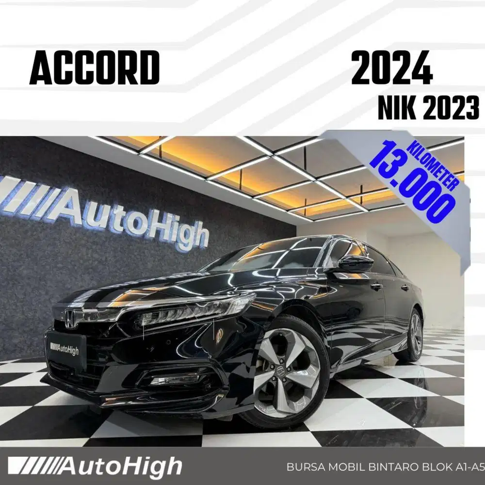 DP10% [Km13.000] Accord Sunroof Turbo 2023 Black Reg 2022 #AUTOHIGH