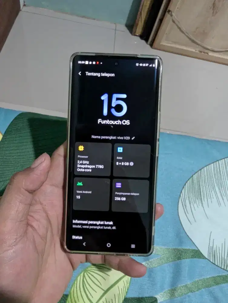 Vivo V29 Ram 8+8 GB, 256 GB