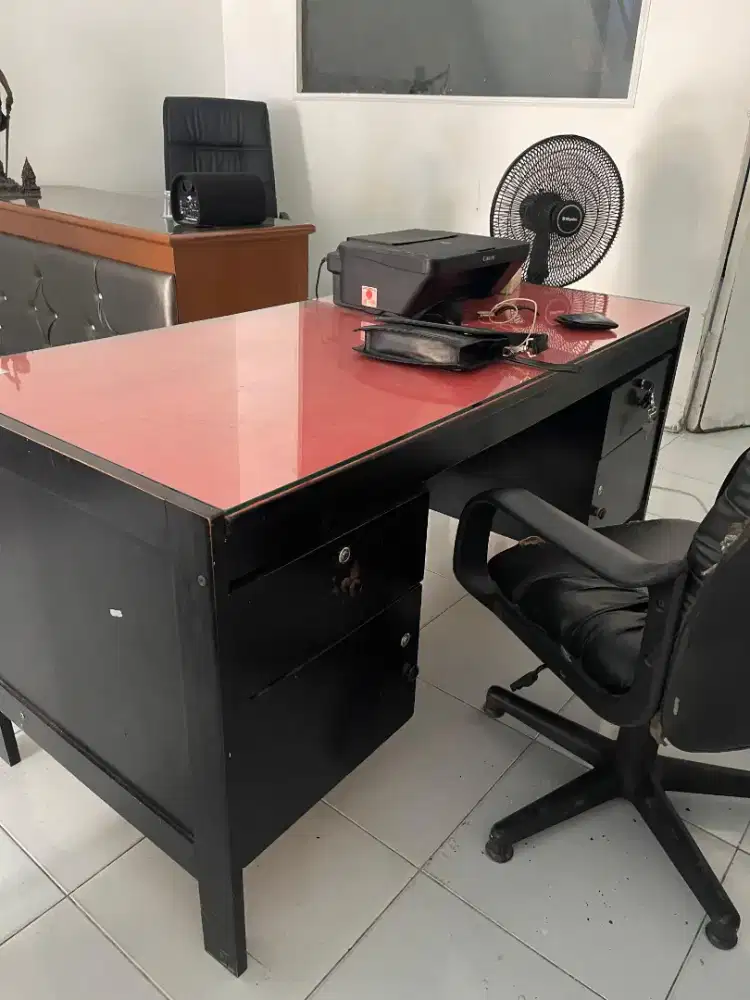 Meja Kerja Kayu Full Kayu