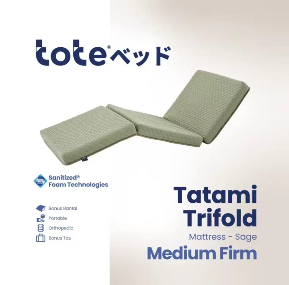 Kasur lipat merk tote tatami
