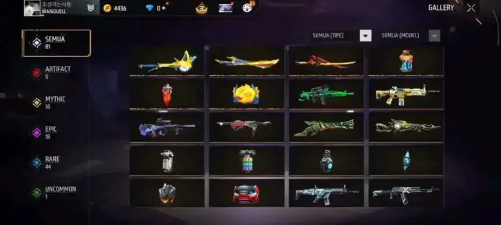 Jual akun ff/ml yg minta langsung chat ke wa ada di profil saya