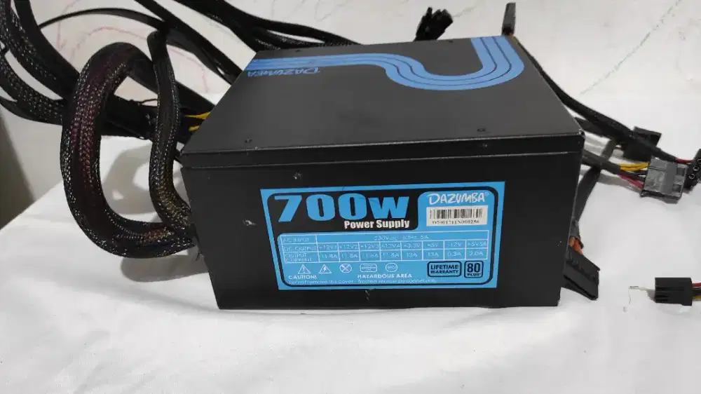 Power Supply Dazumba 700w 80+ Semi Modular Kabel Lengkap