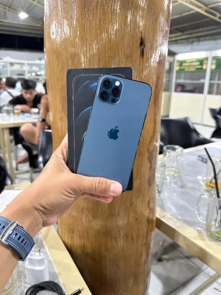 iPhone 12 Pro (128Gb) Bh 88% fulset original super like new Beacukai