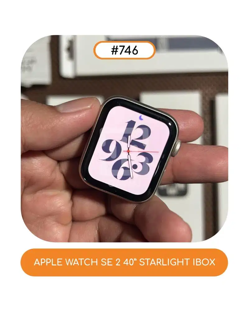 #746 Apple Watch SE Gen 2 Starlight 40 Ibox Garansi 15 Feb 2026 BH 98%