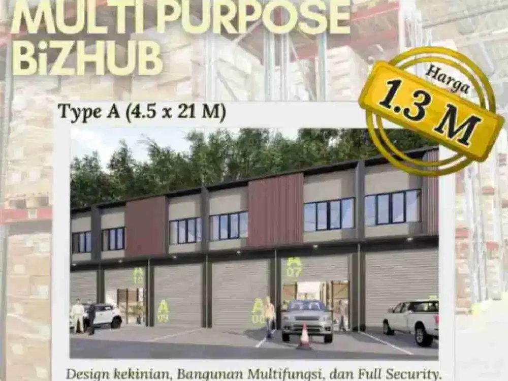 Dijual ruko multiguna/gudang murah dijantung kota Cikarang, free DP, free PPN, diskon s.d 60 jt, booking 10 jt, 5 mnt dari tol MM 2100 Cibitung & Telaga Asih