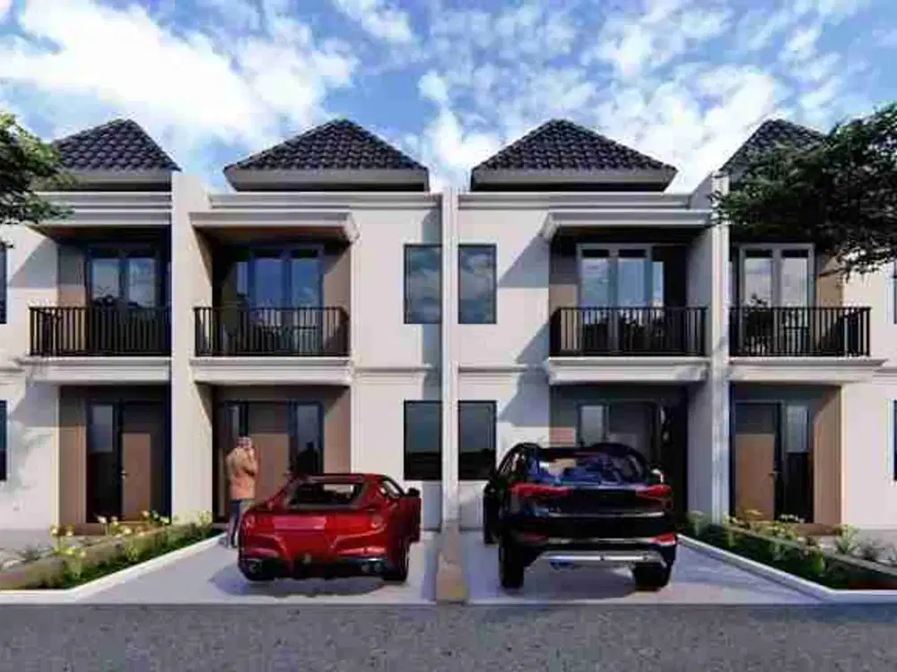 RUMAH CLUSTER MEWAH PINGGIR JALAN UTAMA AKSES JALAN LEBAR DEKAT TOL JORR, BEBAS BANJIR