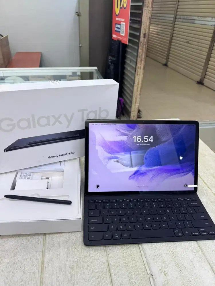 Samsung Galaxy Tab S7 FE 5G 6/128 free keybord original resmi sein