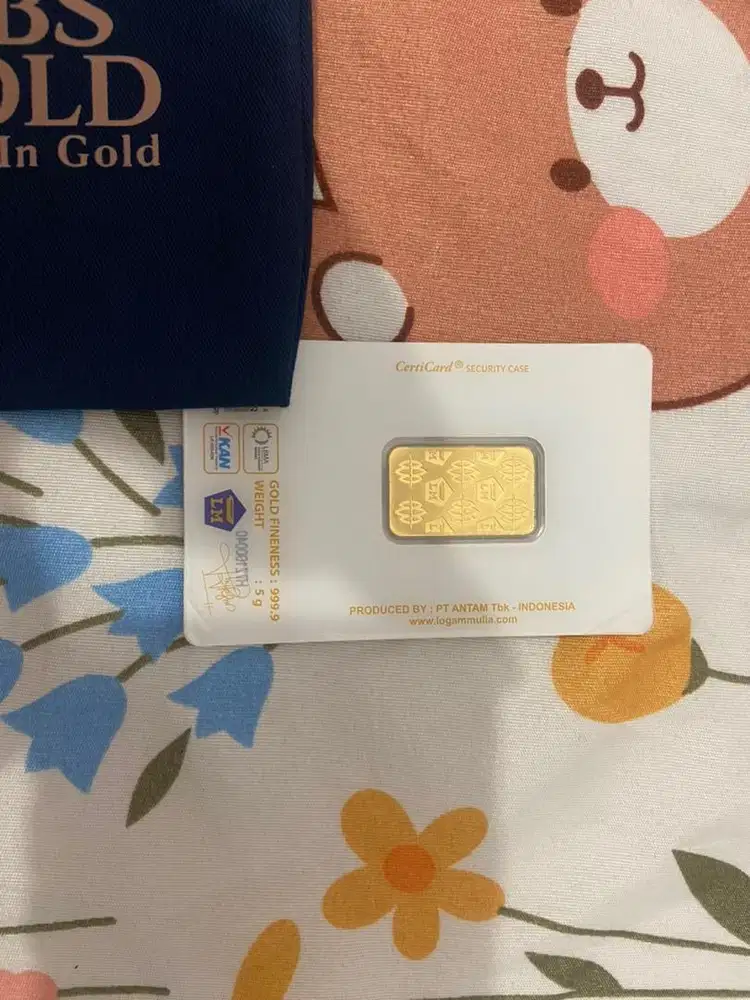 Emas Antam 5 gr gram certieye