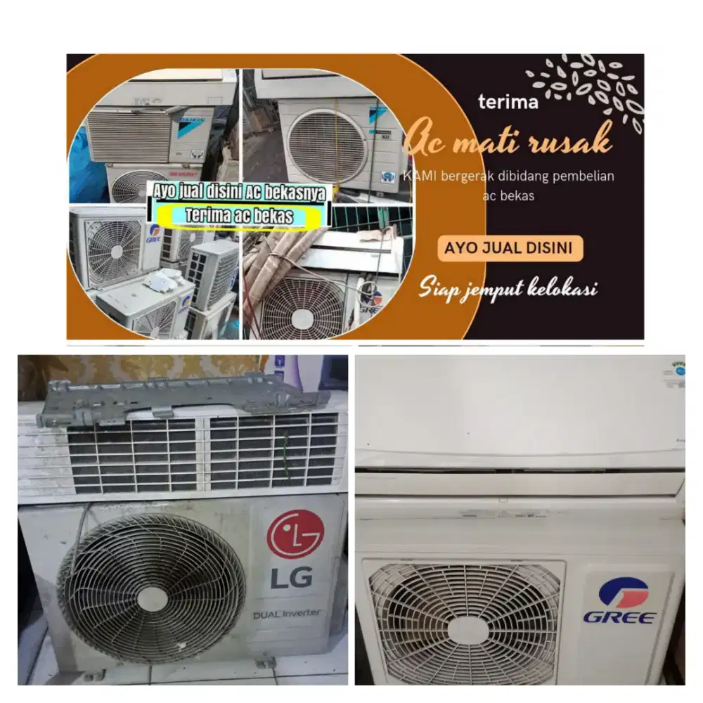 Terima ac bekas rusak