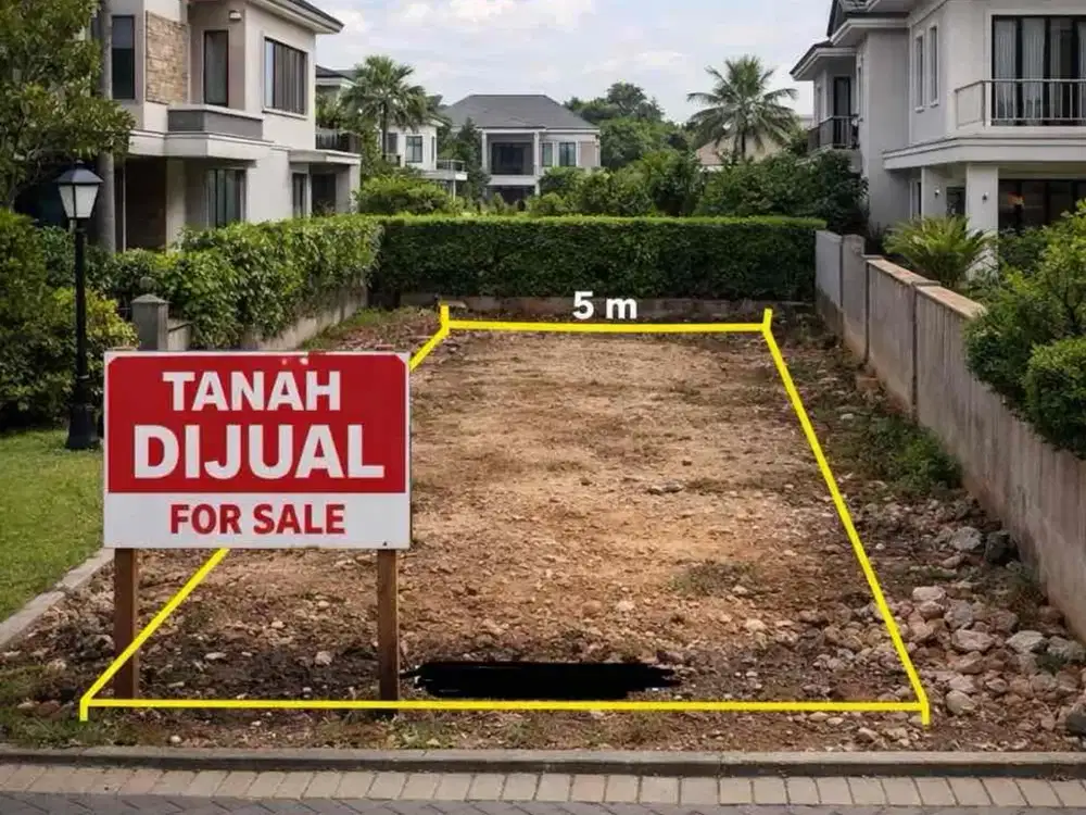 Kavling luasan kecil perumahan wisma mukti klampis surabaya