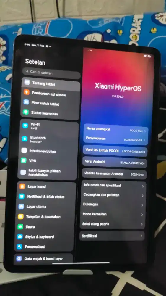 Poco pad mulus lengkap semua