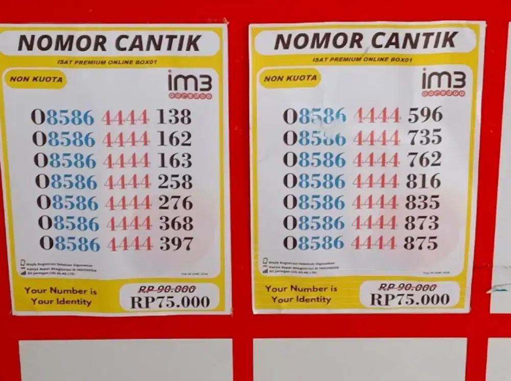 Nomor cantik im3