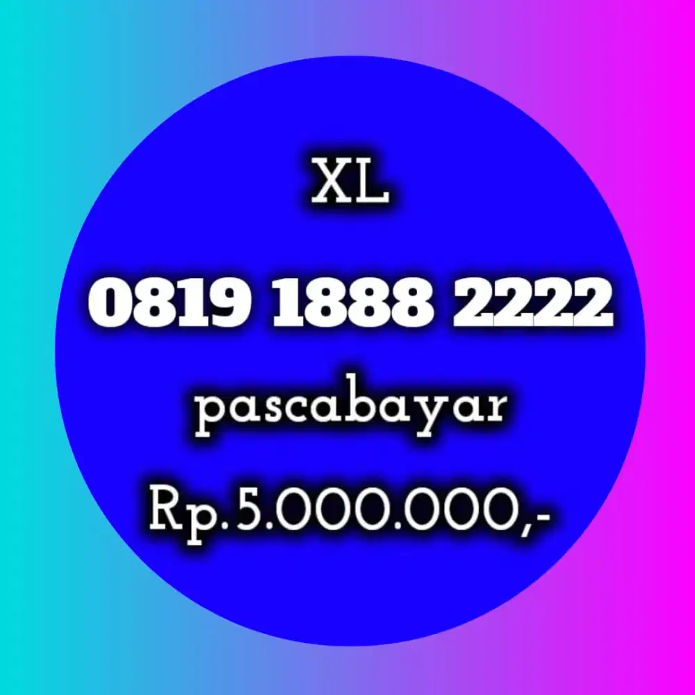 NOMOR CANTIK XL 1888 2222