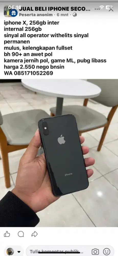 Iphone X 256gb all operator withelits