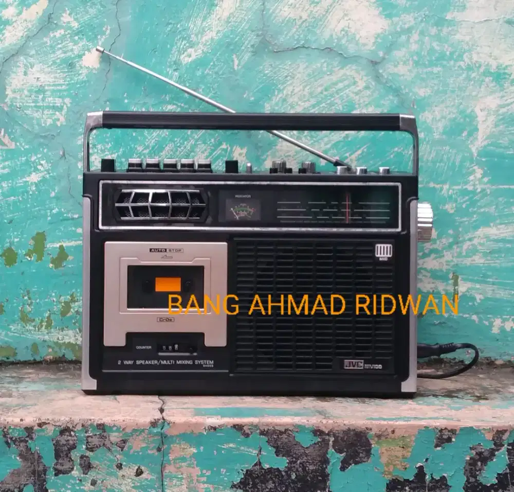 JVC tape kaset pita radio MW AM SW antik jadul kuno tua klasik