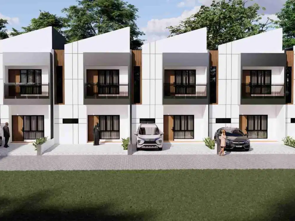 Rumah bergaya townhouse di Jatibening.
Akses 2 Mobil, Bebas Banjir, legalitas Aman, Dekat Pintu Tol dan LRT
