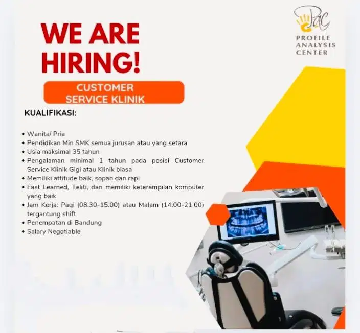 Costumer Service Klinik Dokter Gigi