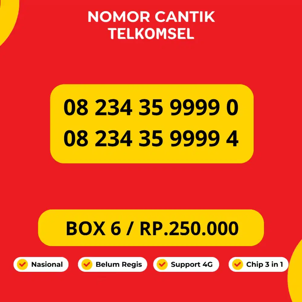 Nomor Cantik Telkomsel